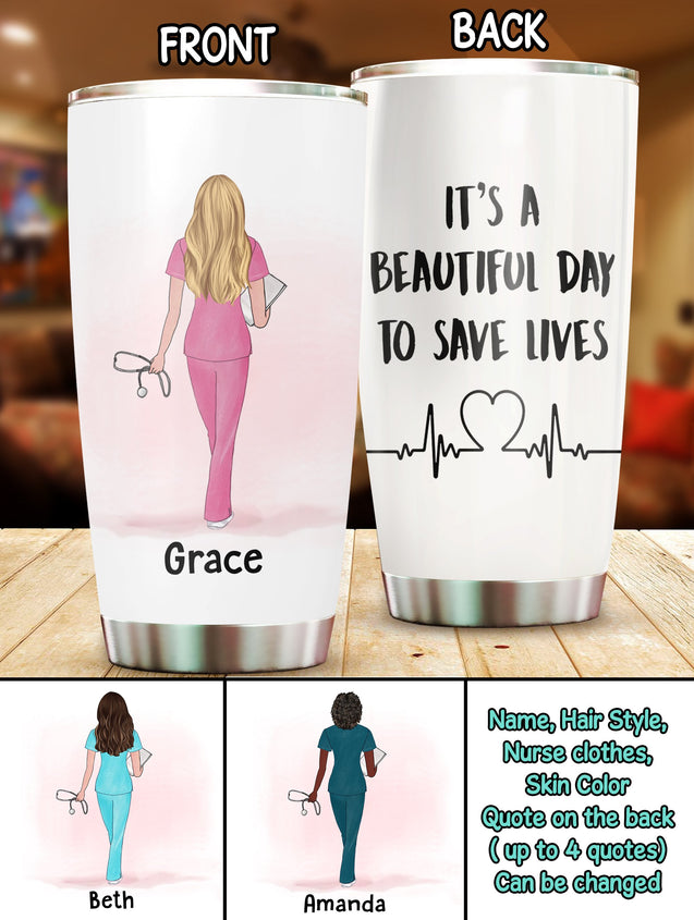 Personalised Nurse Tumbler