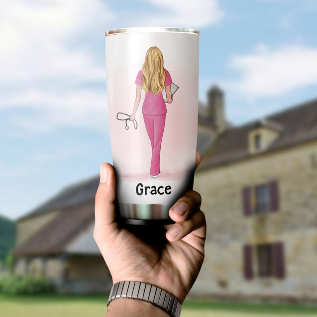 Personalised Nurse Tumbler